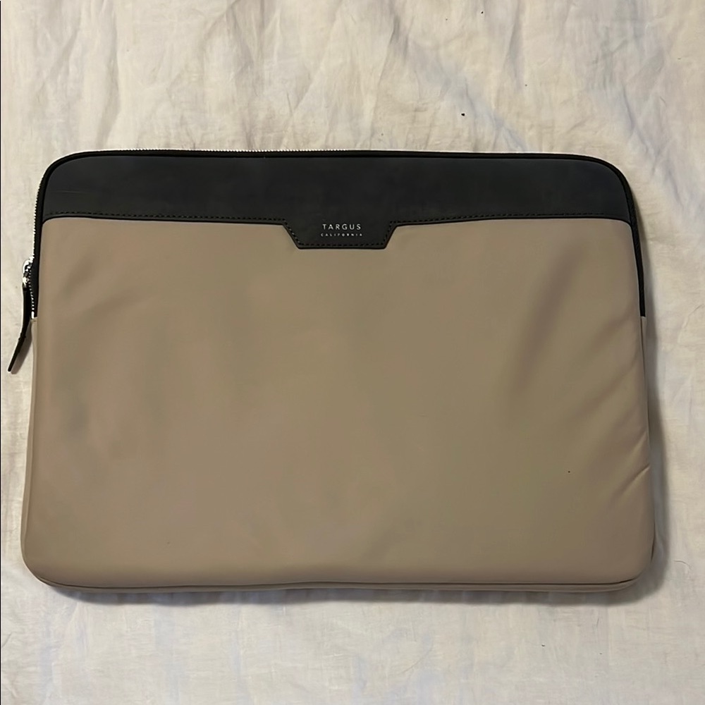 Targus Tan and Charcoal Laptop Bag